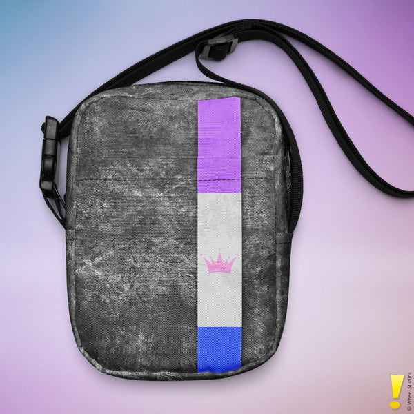 Drag Pride Grunge Stripe Crossbody Bag
